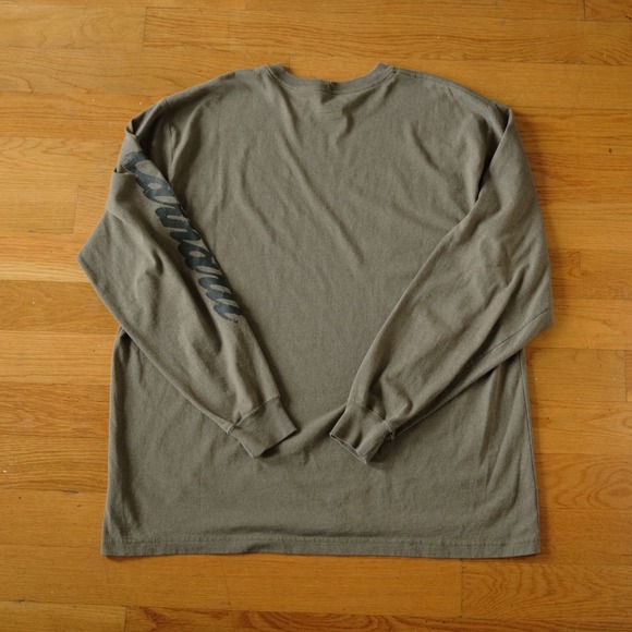 Carhartt Mens Long Sleeve T Shirt Graphic Print Khaki XL Built Since 1889 Cotton - Picture 7 of 8